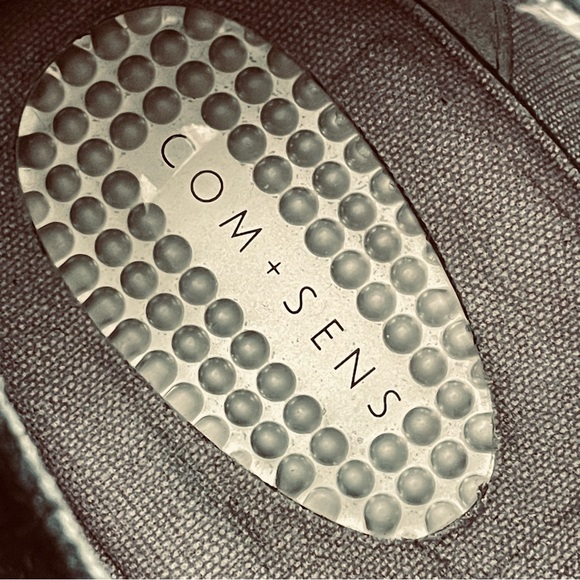 COM+SENS LIDDA WOMENS SHOES BLACK SUEDE LEATHER LOAFERS VELCRO CLOSURE SIZE 10 - Picture 4 of 13